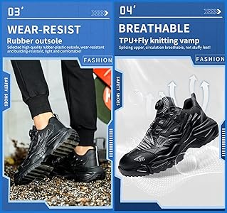 Amazon.com: Dajingkj Steel Toe Shoes for Men Cool Work